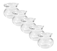 UPKOCH 5pcs Mini Glass Fish Tanks for Desktop Decoration Cute House Ornaments for Miniature Scenes for Boys and Girls Hands Activities and Creative Play
