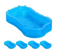 UPKOCH 5pcs Mini House Swimming Pool: Dollhouse Pool Prop - Miniature Beach Furniture For Diy Summer Dollhouse - Coastal Beach Decoration