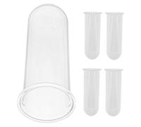 UPKOCH 5pcs Modern Glass Test Tube Vases for Plant Propagation Wall Terrarium Small Vases for Flowers Hydroponic Creative Flower Arrangement Glass Container