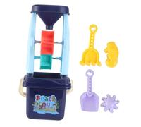 UPKOCH 5pcs Parent Interactive Beach with Hourglass Sand Timer Sand Rake and Bucket Mixed Colors for Outdoor Creative Play and Social Development