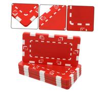 UPKOCH 5Pcs Poker Chips Bingo Game Tokens Number Chips for Math Learning Sorting Counting Multipurpose Gaming Accessories with Smooth Surface Safe Touch Red