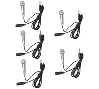 UPKOCH 5pcs Portable Handheld Mini Microphone for Mobile Phone Laptop for Recording and Singing Miniature Mic Design