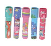 UPKOCH 5pcs Portable Kaleidoscope Playthings Small Lightweight Rotating Optical for Boys Safe Paper Material and Easy Visual Pattern Fun