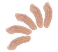 UPKOCH 5Pcs Realistic Severed Finger Props Magician for Stage Shows Cosplay and Pranks High Simulation Vinyl Trick Fingers for Theatre and Roleplaying