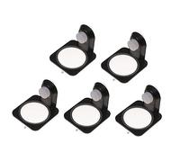 UPKOCH 5pcs Reptile Food Water Bowls with Suction Cup Mounts Feeding Dish for Tortoise Lizard Iguana Spider and Beetle Space Saving Design Compatible with Glass and Acrylic Tanks Black