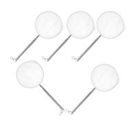 UPKOCH 5Pcs Retractable Stainless Steel Fishing Nets with Fine Soft Mesh, Telescopic Aquarium and Shrimp Fish Nets for Fish Tanks, Small Koi Ponds, and Pool Skimming Cleaning