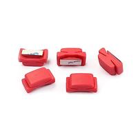 UPKOCH 5pcs Rubber Guitar Pick Holder Clamp Plectrum Clip Pick Grip Red for Guitarists