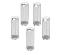 UPKOCH 5pcs Stainless Steel Aquarium Filter Mesh Guards Cylinder Screen with Inner Diameter for Fish Tank Inlet Protection Debris Blocking and Shrimp Fry Safety