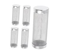 UPKOCH 5pcs Stainless Steel Aquarium Filter Mesh Tube with Inner Diameter Prefilter Net for Fish Tank Intake Fry and Shrimp Protection Low-maintenance Aquarium Mesh Screen