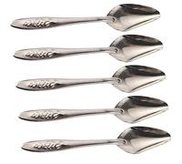 UPKOCH 5Pcs Stainless Steel Bird Feeding Spoons with Small Spoon Head for Parrots Cockatiels Parakeets Durable Metal Feeder Utensils for Pet Birds Easy to Clean and Store