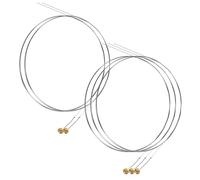 UPKOCH 5Pcs Steel Guitar Strings B-2Nd Replacement Acoustic Electric Guitar Strings Anti-Rust Corrosion Resistant for Recording and Performance