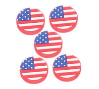 UPKOCH 5pcs Tennis Racket Vibration Dampeners with National Flag Design Shock Absorbers for Enhanced Play Experience Lightweight and Portable Fits Rackets