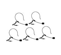 UPKOCH 5pcs Threaded Headset Microphone Omnidirectional Plastic Wired Mic with 3.5mm Thread Head Wide Range of Uses Easy to Carry for Teaching and Performances