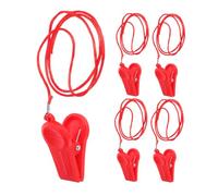 UPKOCH 5pcs Treadmill Emergency Stop Key Clip with Rope Replacement Safety Clamp for Running Machines Instant Shutdown Fitness Equipment Accessory