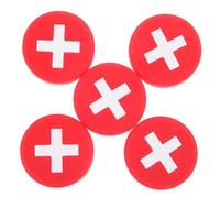 UPKOCH 5Pcs Unique Tennis Racket Dampeners with National Flag Design Shock Absorbers for Professional Use Easy to Install Durable Material
