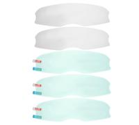 UPKOCH 5pcs Waterproof Anti Fog Visor Film for Motorcycle Helmets with Notched Thick Adhesive Edge - Universal Rain Repellent Shield Sticker for Motorbike Riding Safety