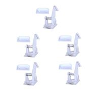 UPKOCH 5pcs White Plastic Cabinet Locks with Key for Child Safety, No Tools Required, Normally Open Function, for Kitchen and Home Use