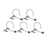UPKOCH 5pcs Wired Headset Mic with 3.5mm Thread Head Omnidirectional Microphone, Small and Portable Plastic Voice Amplifier for Teaching and Performances