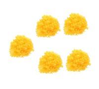 UPKOCH 5pcs Yellow Curly Afro Wig for Clown Costume Lightweight Cosplay Party Dress Up Accessory for Circus Birthday and Halloween Adults