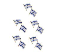 UPKOCH 5sets Israel Flag Lapel Pins Durable Enamel Brooch Patriotic Badge for Men Women Party Memorial Souvenir Creative National Decoration 2pcs*5