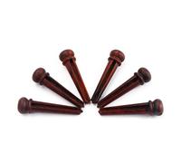 UPKOCH 6 Pcs Rosewood Bridge Pins Set for Folk Acoustic Guitar Strings Guitar String Pegs Replacement Accessories Sturdy Musical Instrument Parts