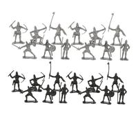 UPKOCH 60pcs Medieval Action Figures Boys Miniature Knights and Roman Warriors for Educational Play and Historical Learning