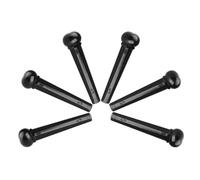 UPKOCH 6pcs Acoustic Guitar Bridge Pins Replacement Pegs Tuning Pin for Folk Classical Electric Guitars Black Practical Accessories