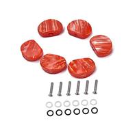 UPKOCH 6pcs Acoustic Guitar Tuning Pegs Replacement Tuning Keys Sealed Machine Heads Metal Body Acrylic Buttons Includes Ferrules Screws