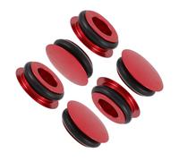 UPKOCH 6pcs Aluminum Alloy Bike Crank Cover Cap Crankshaft Dust Protector for Mountain and Road Bikes Lightweight Hollow Integrated Shaft Caps Red