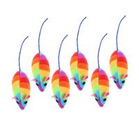 UPKOCH 6pcs Cat Mice Realistic Catnip Plush Interactive Mouse for Kittens Lightweight Cat Playthings for Indoor Fun and Exercise