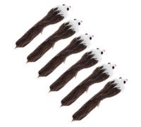 UPKOCH 6pcs Catnip Mice Cat with Squeaker Soft Plush Interactive Mouse Shape for Indoor Stimulates Cats Physical Mental Health and Teeth Grinding