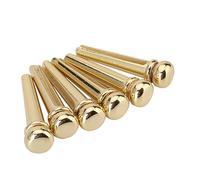 UPKOCH 6pcs Fixed String Cone Brass Guitar Bridge End Pin Set for Acoustic Guitar Tuning Pegs Pins