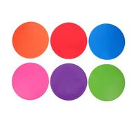 UPKOCH 6pcs Flat Disc Soccer Training Markers Football Field Marking Equipment for Agility Practice with Weatherproof High Visibility Portable Design in Bright Colors for Indoor Outdoor
