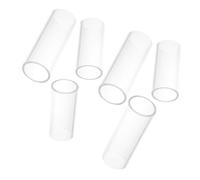 UPKOCH 6pcs Glass Guitar Slide Finger Covers for Acoustic and Electric Guitars Transparent Lightweight to Enhance Tone for Rock Blues Folk and Jazz Music
