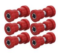 UPKOCH 6pcs Golf Cart Spring Bushing Kit Red for Club Car Front Rear Suspension Leaf Spring Bushings with Sleeve Washer Easy Install Replacement Parts for Enhanced Shock Absorption and