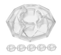 UPKOCH 6pcs Guitar Pedal Button Topper Diamond Shape Foot Cap for Guitar Effects Easy Install Footswitch Toppers Pedal Plastic Protection Caps