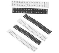 UPKOCH 6pcs Key Kalimba Stickers Note Labels Musical Training Stickers for Beginner Players Staff Decals for Thumb Piano Learner