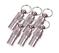 UPKOCH 6Pcs Lost Pet Name Tags for Dogs Cats Durable Id Tags with Privacy Tube Essential Pet Accessory for Safe Identification for Dogs Cats and More