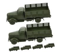 UPKOCH 6pcs Mini Military Truck Model Sand Table Decor Educational Sandbox for Boys Strategic Thinking and Problem-solving Development