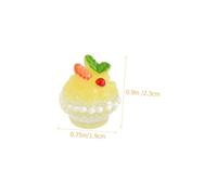 UPKOCH 6pcs Miniature Dessert Ornaments Mixed Color Mini Dollhouse Ice Cream Scene Decor for Pretend Play and Collectible Mini House Decorations