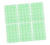 UPKOCH 6Pcs Non Slip Rabbit Cage Pads Breathable Pet Floor Mats with Drainage for Hamsters Guinea Pigs Chinchillas Cats Plastic Foot Cushions in Random Colors Easy to Clean Random Color