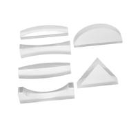 UPKOCH 6pcs Optical Lens for Physics Teaching Diverse Shapes Including Convex and Concave Lenses Acrylic Material for Classroom Experiments for Middle School Science