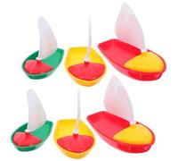 UPKOCH 6pcs Portable Beach Sailboats Set for Random Color Boats for Water Play Lightweight and Sailing for Beach Adventures Random Color