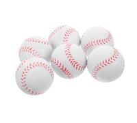 UPKOCH 6pcs PU Soft Training Softballs for Beginners Safe Indoor Outdoor Baseball Practice Balls Sponge Material for Youth Player Skill Development