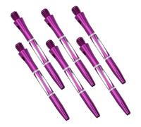 UPKOCH 6pcs Purple Aluminum Alloy Dart Shafts Integrated Metal Stems for Stable Throwing and Precision Control Darts Accessories for Improved Accuracy and Training