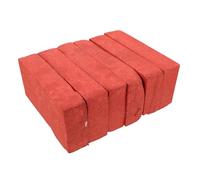 UPKOCH 6pcs Red Foam Bricks Lightweight Fake Brick Props for Stage Film Tricks Construction Safe Reusable Halloween Prank Gimmicks