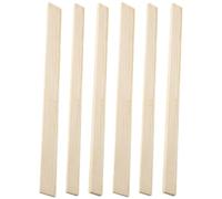 UPKOCH 6pcs Reusable Wood Pottery Clay Mud Guide Stick Tool with Comfortable Grip for Pottery Art Pieces and Crafting, Sturdy Wooden Strip Accessory for Precise Rolling and Cutting