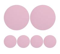 UPKOCH 6pcs Round Workout Mat: Yoga Knee Pad Soft Cushion Plank Elbow/Knee Folding Pad Portable For Yoga Fitness Exercise Outdoor Pink