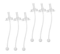 UPKOCH 6pcs Silicone Straws for Bottles and Sippy Cups Safe and Reusable Drinking Straws for Toddlers Wide Mouth Design for Easy Use Silicone Replacement Set