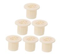 UPKOCH 6pcs Slide Screw Cap Fixing Screw Cap White Plastic